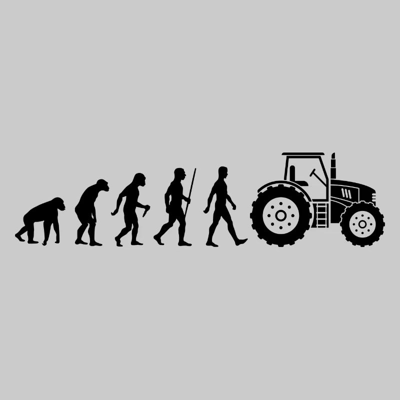 Landwirt Evolution Traktor Bauer Trekker