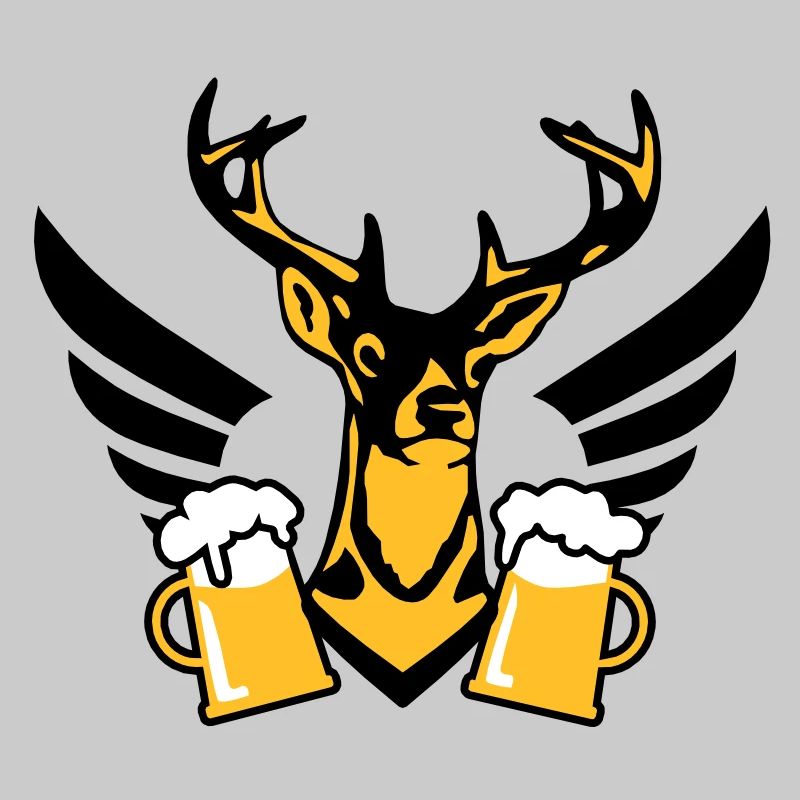 Chic Hirsch aile bière d'une chope de bière