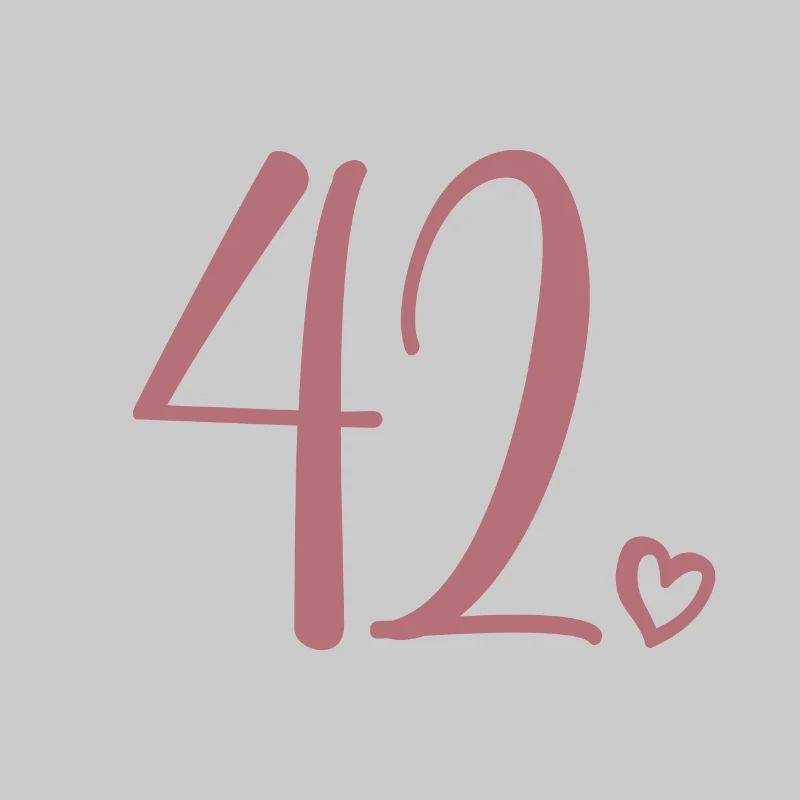 Numéro mignon 42, 42 ans, 42e cadeau d'anniversaire