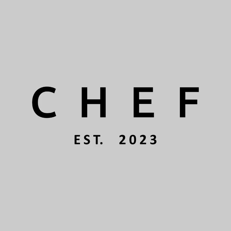 Chef Est. 2023 Absolvent Koch Culinary Art Student