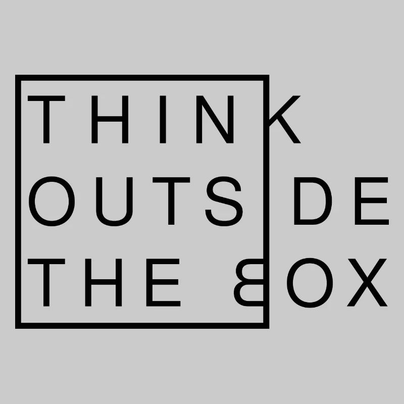 Think Outside The Box - Creative Thinking Modern