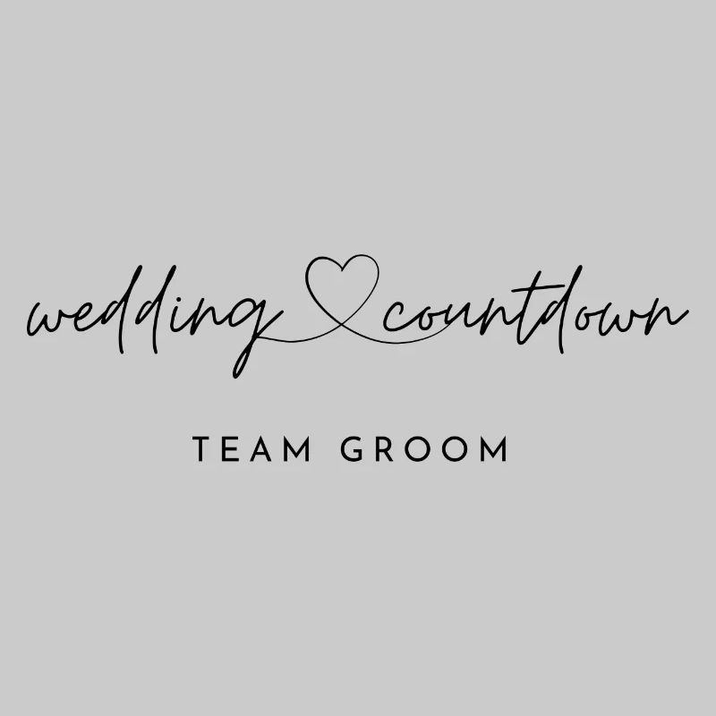 Wedding Countdown Groom Design