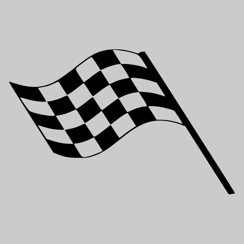 Drapeau Course Cible Voiture