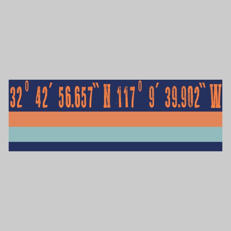 San Diego GPS coordinates design