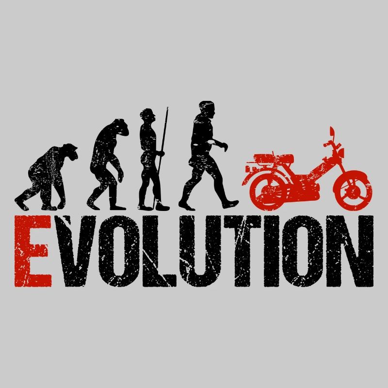 Mofa Véhicule Evolution Drôle pour mobylette