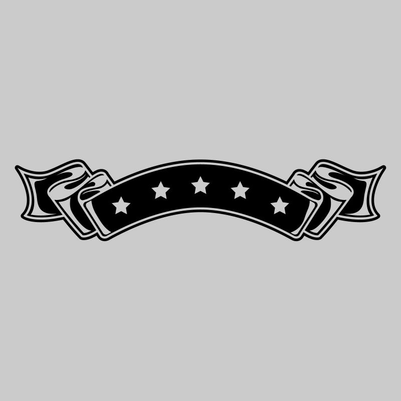 Star banderole Ornament Element