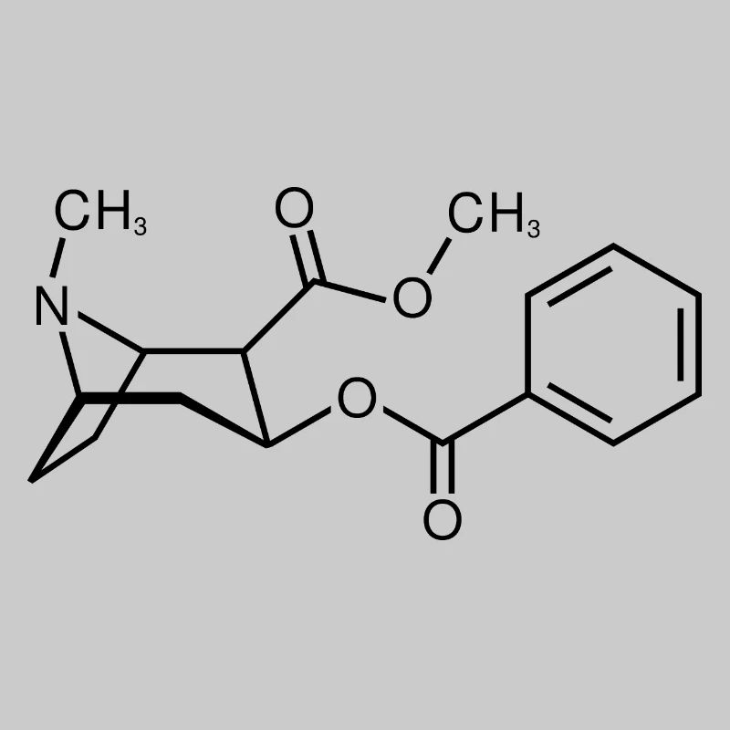 Structure de molécule de cocaïne