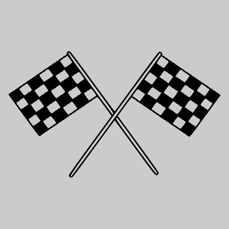 Drapeau Course Cible Voiture
