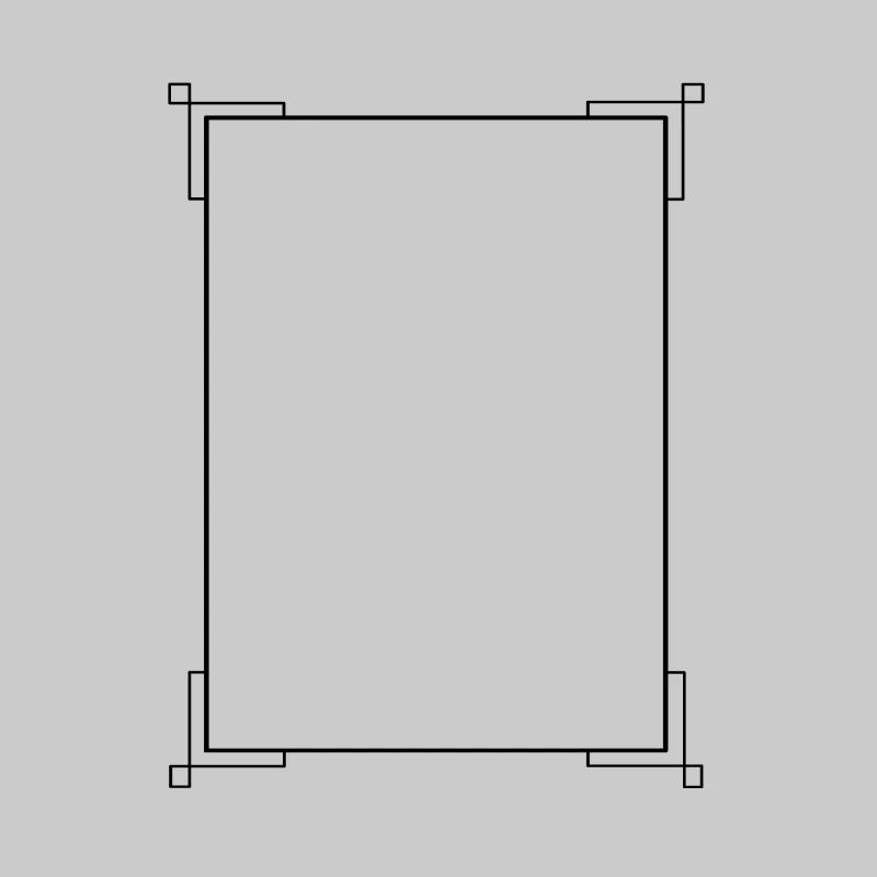 Black border with lines basic text