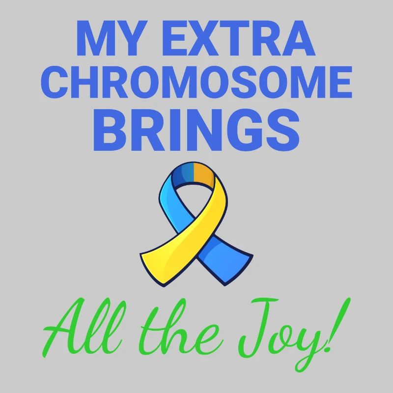 Down-Syndrom-Bewusstsein Joyful Extra Chromosom