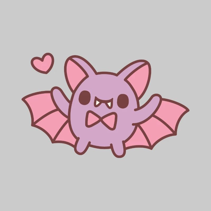 Cute Vampire Bat Doodle