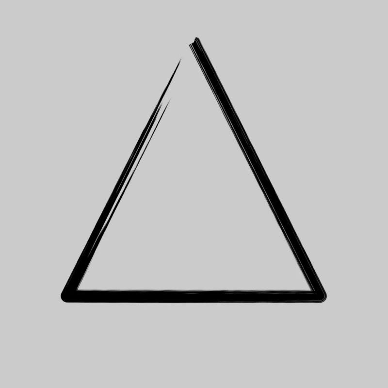 Weathered triangle frame