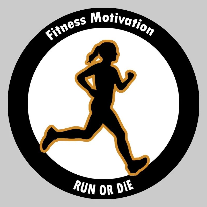 Fitness Motivation. Lauf oder Stirb