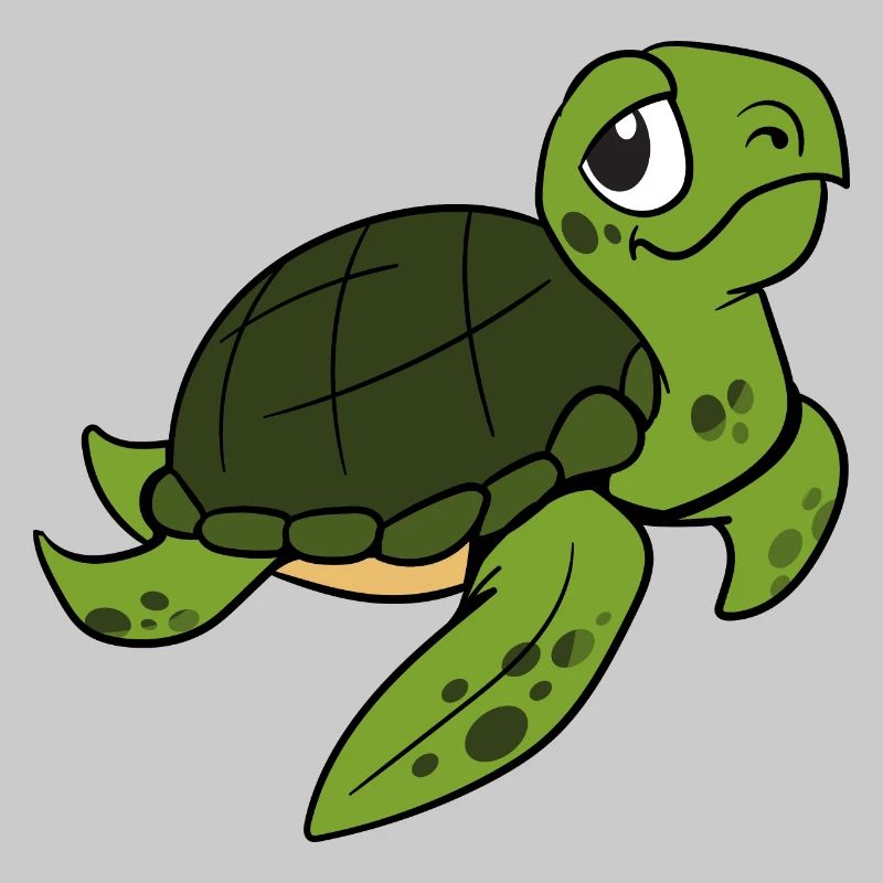 Funny Cute Cool Turtle