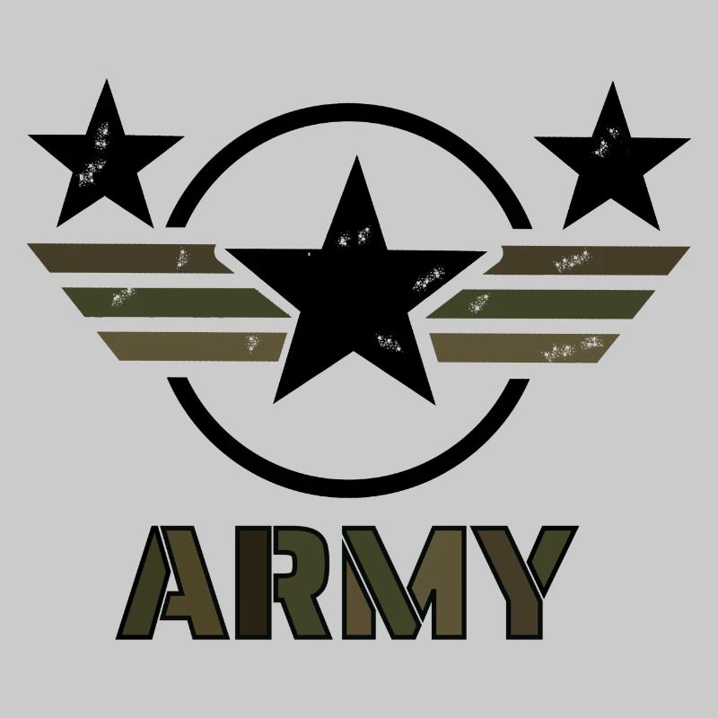 Conception de l'armée avec emblème étoile