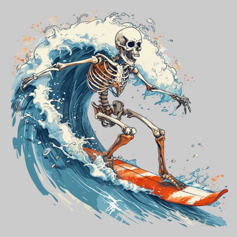 Skeleton Surf Planche de surf Vacances Plage