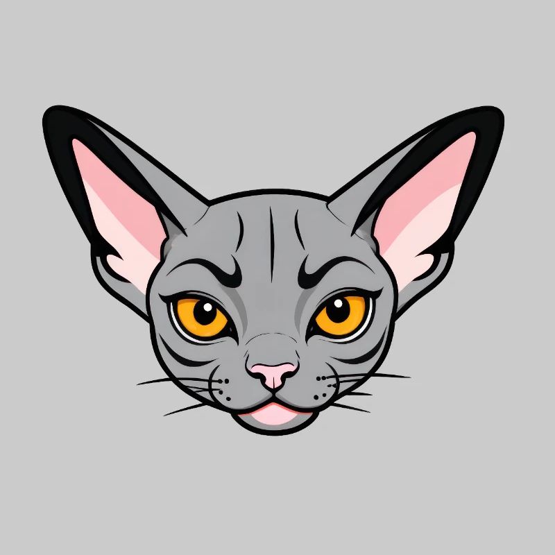 Cool Dessin Animé Sphynx Chat