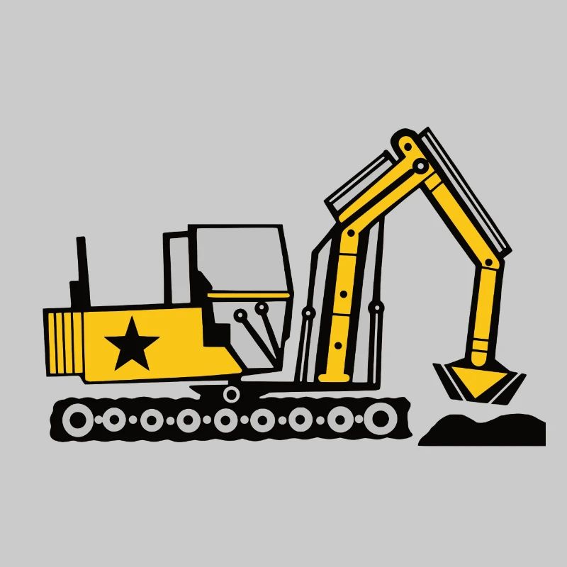Excavateur de construction dragage construction