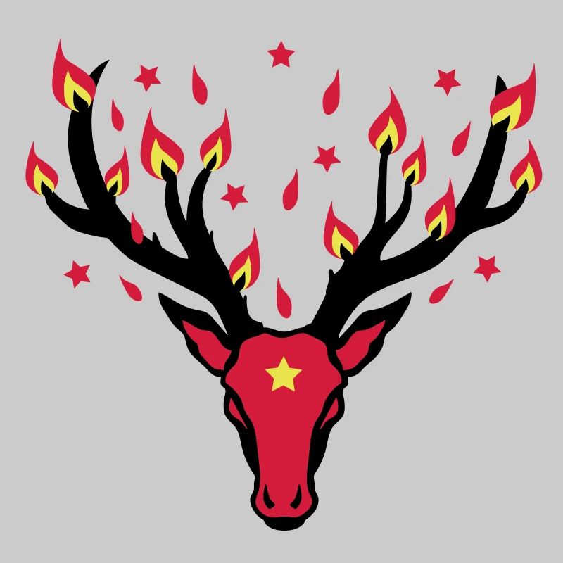 Hirsch Rudolph Lichter-Geweih Magic Deer Fire