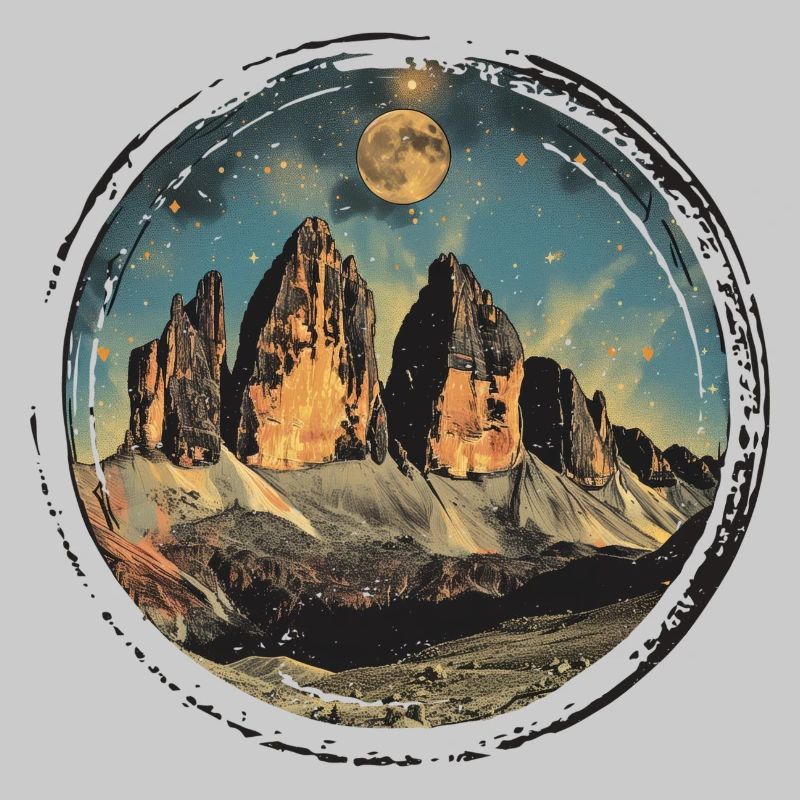Three Peaks Tre Cime di Lavaredo Dolomites Souvenir