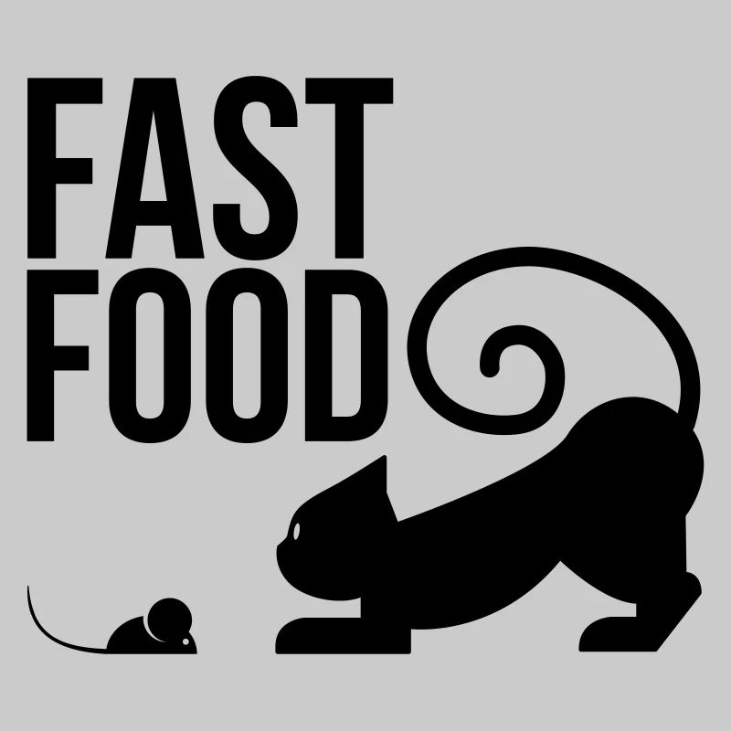 restauration rapide - chat avec la souris