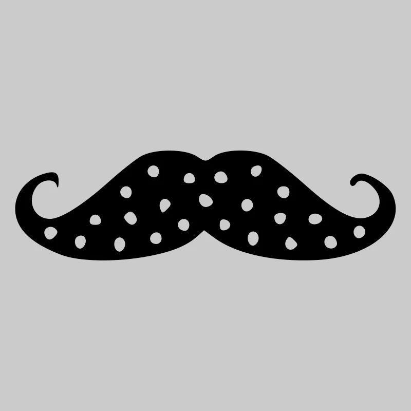 moustache à petit pois