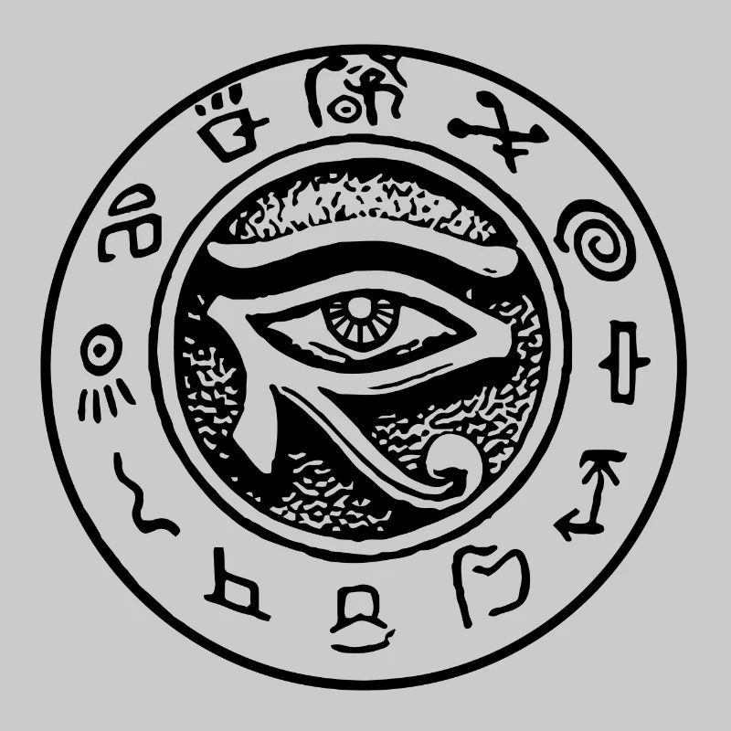 oeil d'horus oeil de rah hiéroglyphes egypte