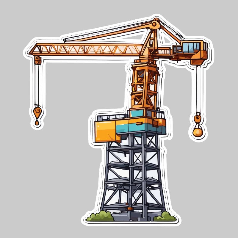 Kran / Baustelle / Seilwinde / Kransystem