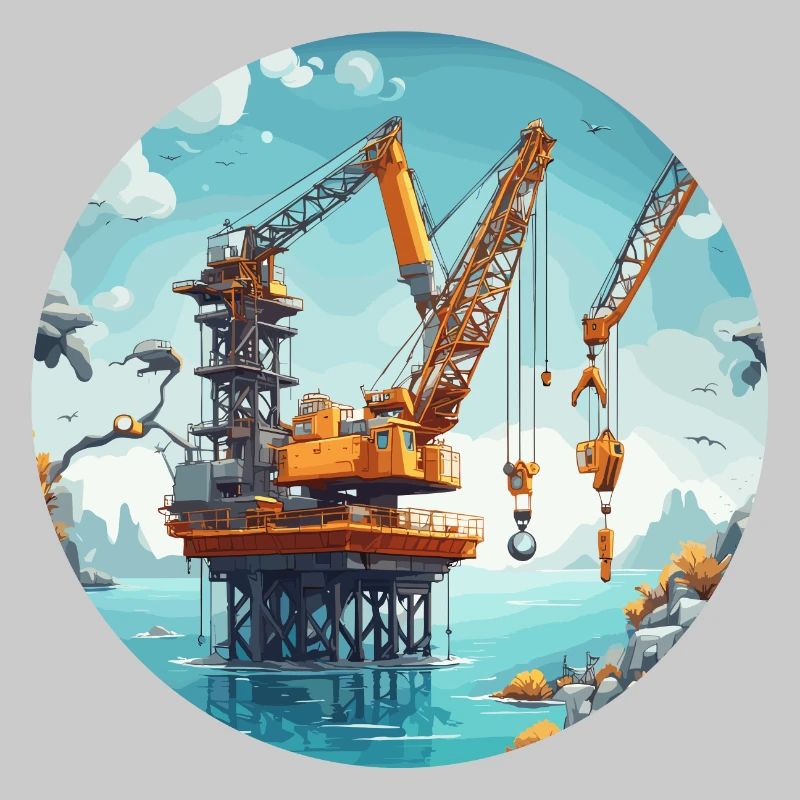 Kran / Baustelle / Seilwinde / Kransystem