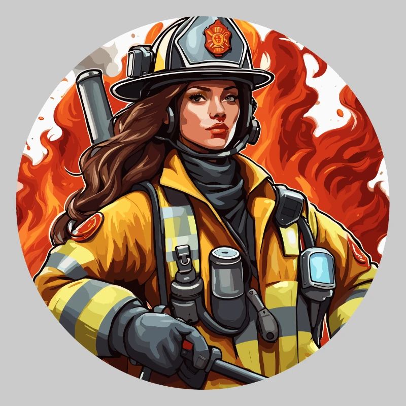 Firefighter / Fire / Fire / Extinguish / Heroine