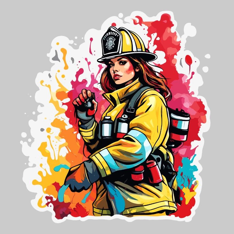 Firefighter / Fire / Fire / Extinguish / Heroine