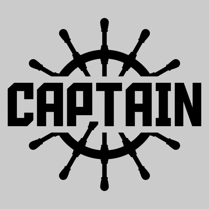 Captain steering wheel logo