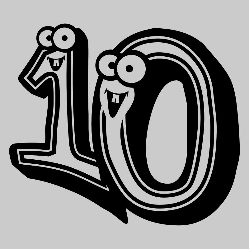 conception 3d du dessin animé comique 10-dix