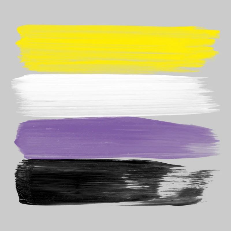 Non-Binary Pride Strokes