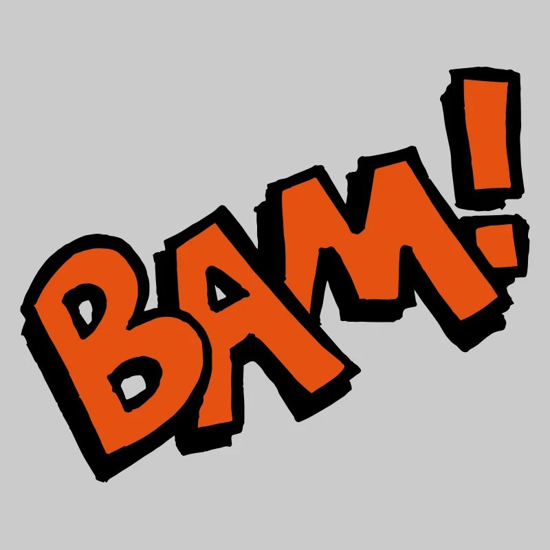 Bam! Comic Speech Bubble Funny font gift