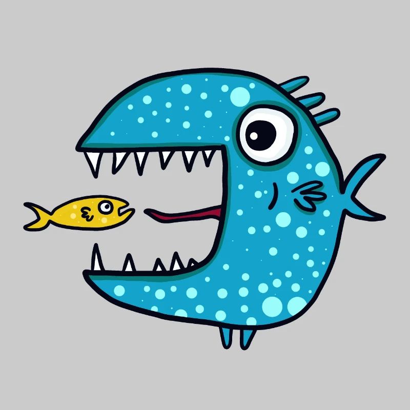 blue predatory fish