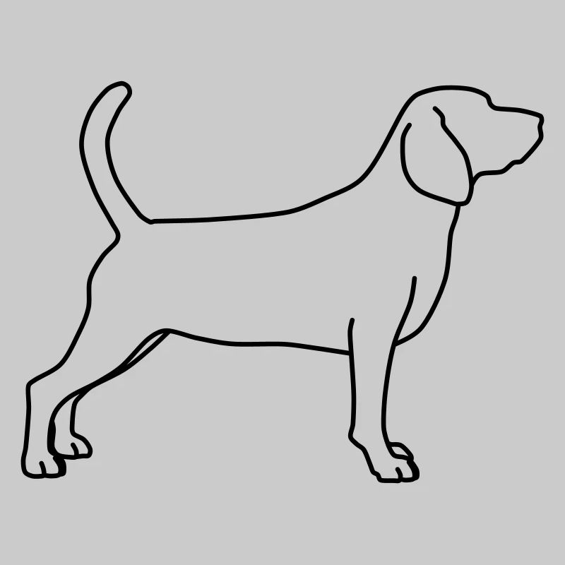 beagle lineart 1