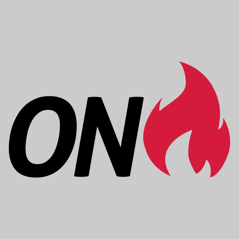 on fire