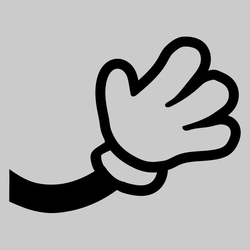 Comic Hand Winkend