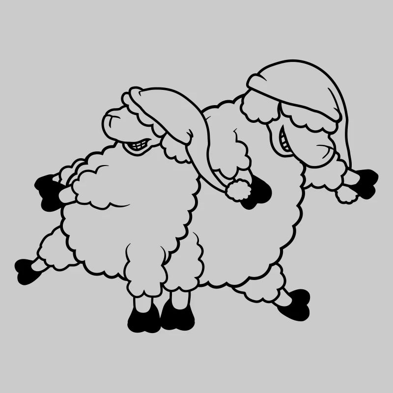 Party sheep dancing