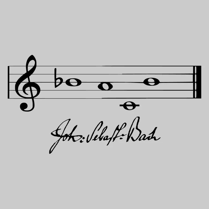 Notes de musique: «BACH»