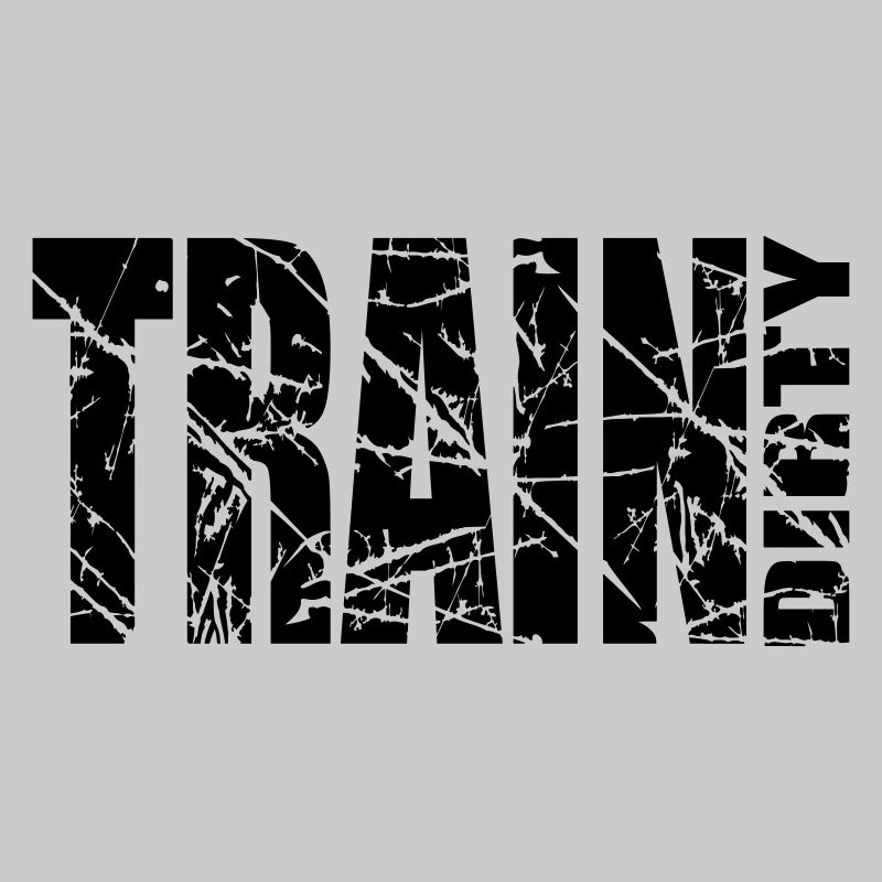 schwarz risse alt kratzer train dirty text logo st