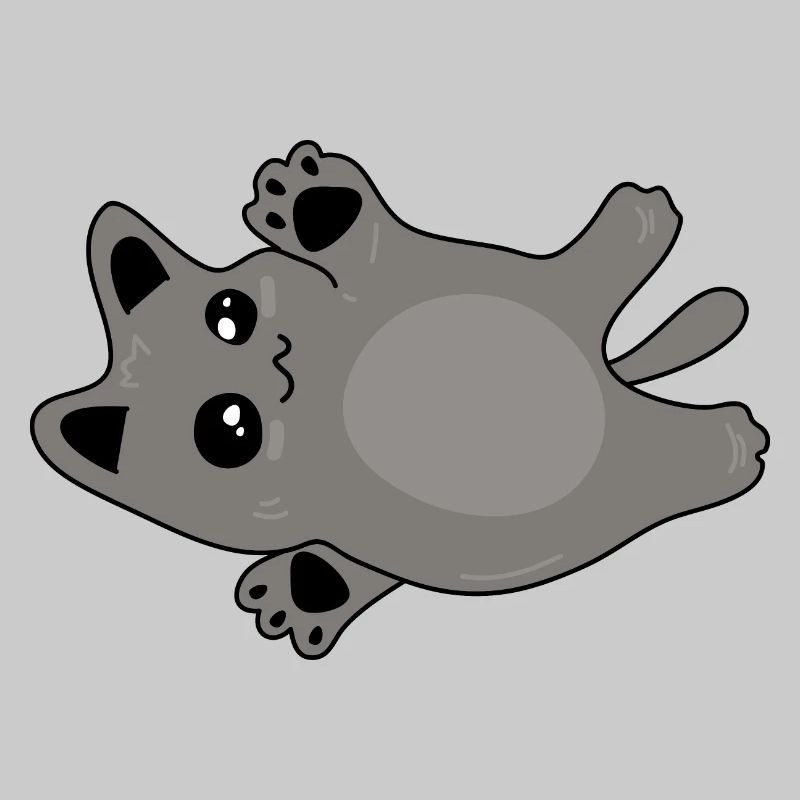 mignon bébé chat gris