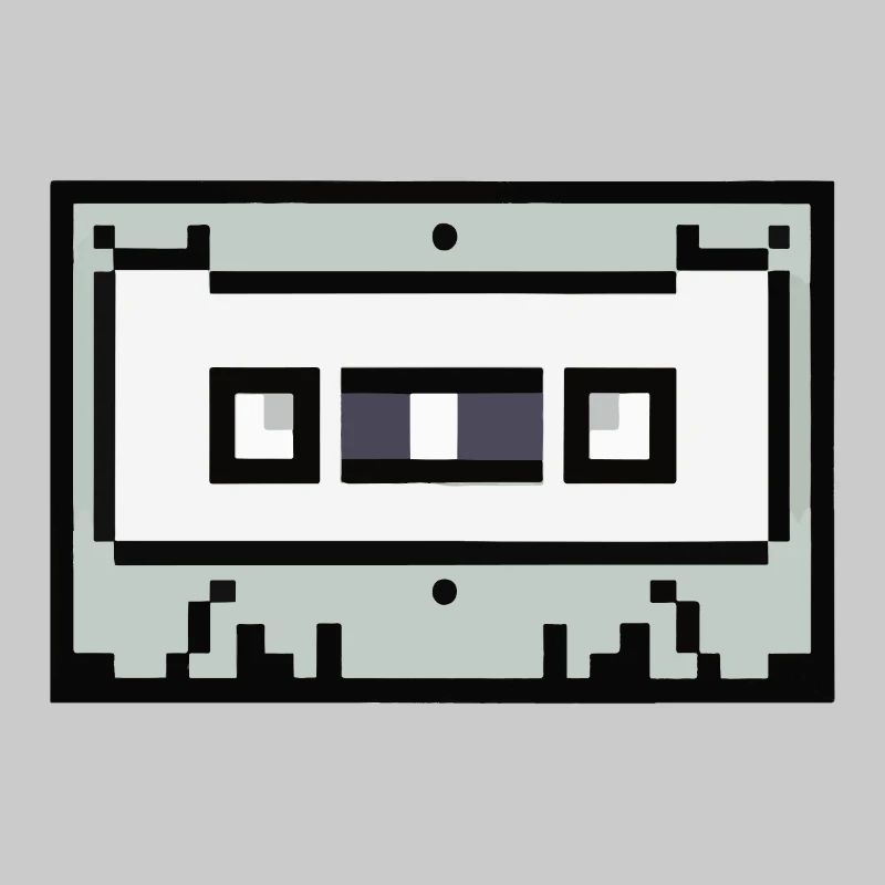 Kassette Verpixelt Retro Geschenkidee