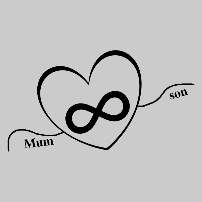 Herz Infinity Mutter Sohn