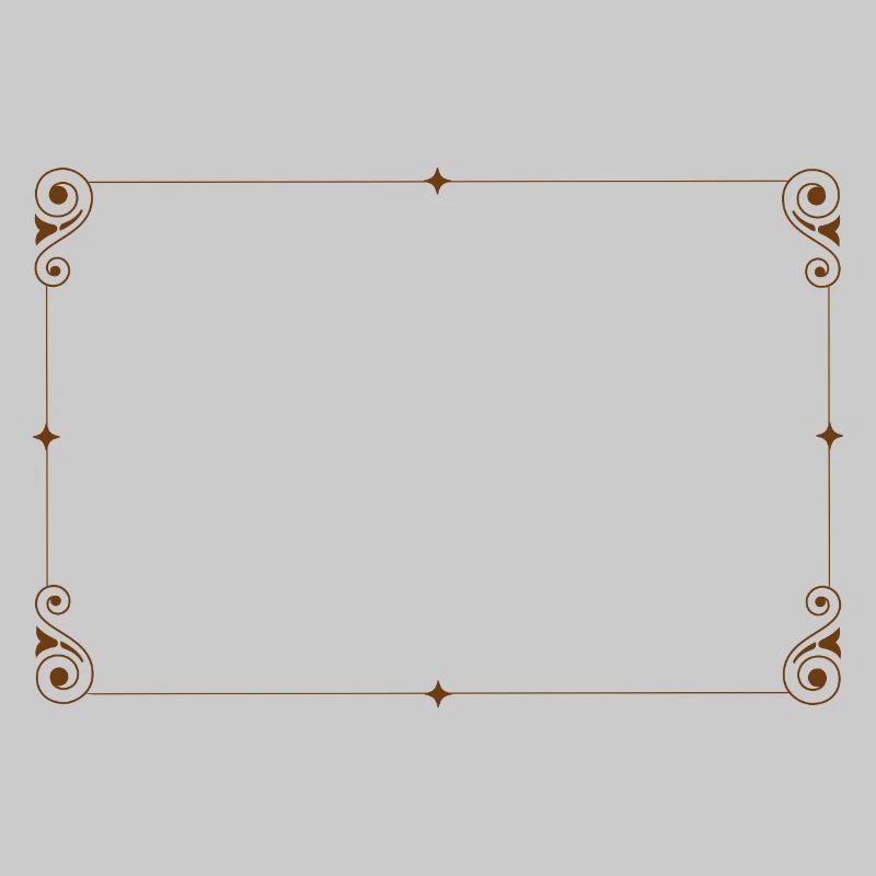 Nostalgia Frame, Square, Ornament