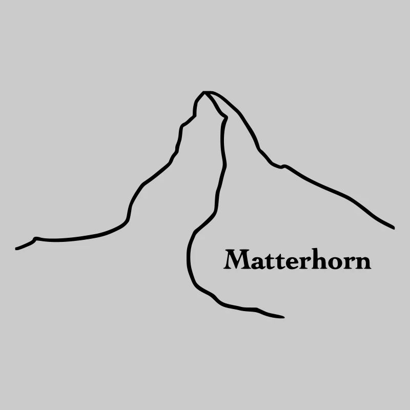 Matterhorn mit Text