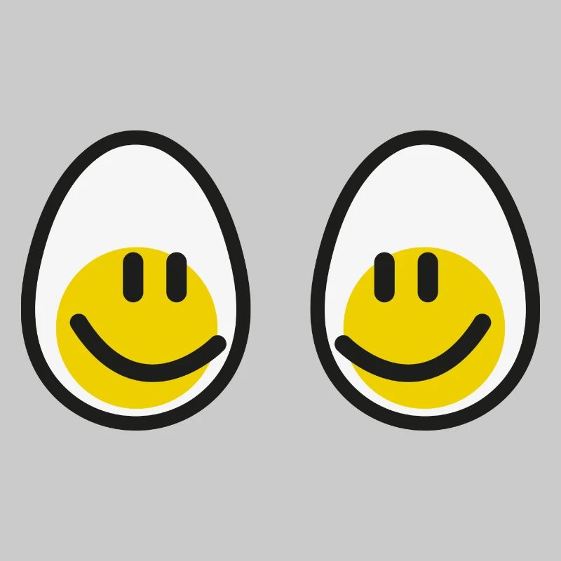 Smiley boobs eggs present