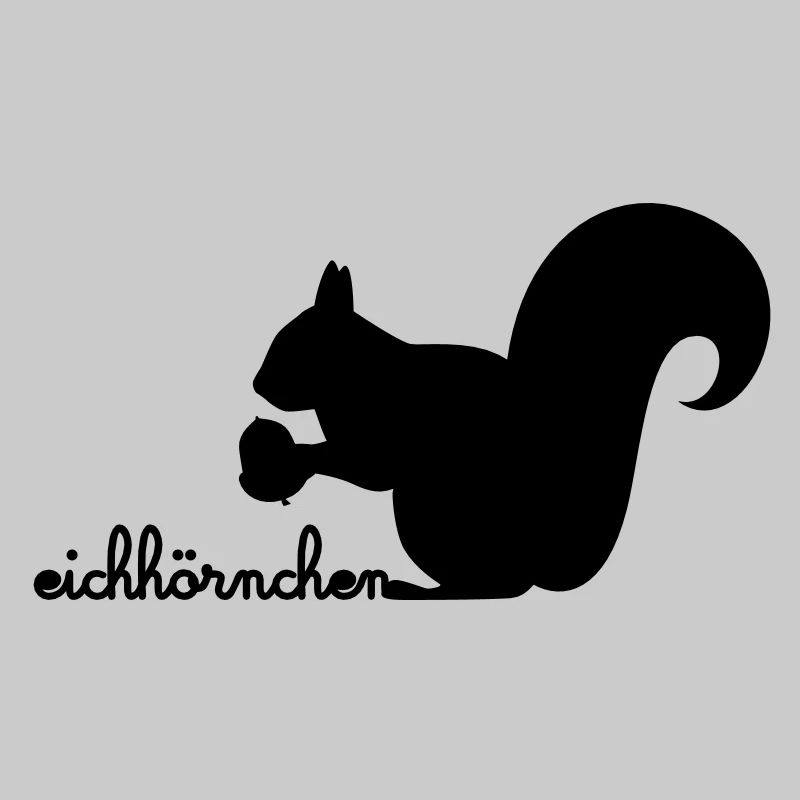 Eichhörnchen mit Eichel
