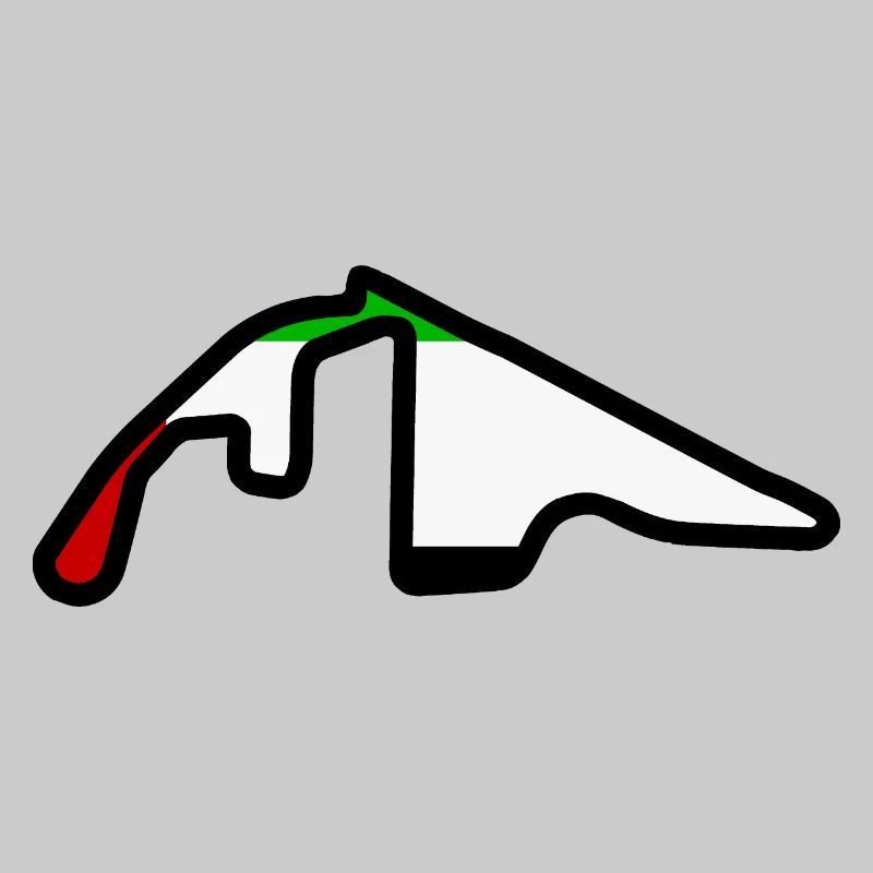 Abu Dhabi Circuit with Flag